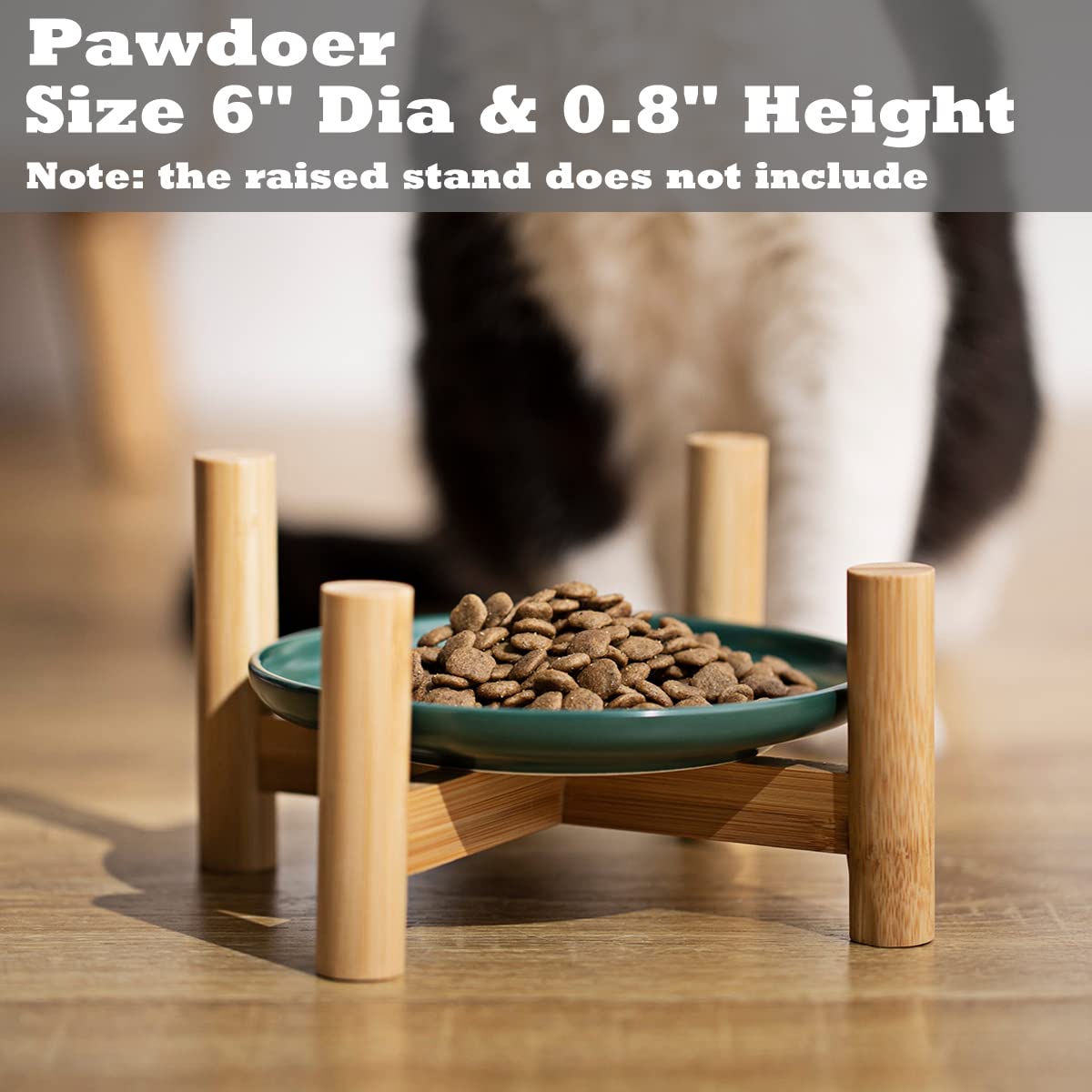 Pawdoer plato apto para microondas, calienta rápido la comida de tu gato.