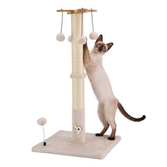 PAWSFANS poste rasguño gato 30 pulgadas, ideal para rascar y estirarse sin dañar muebles