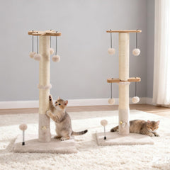 PAWSFANS poste sisal gato, textura natural que atrae al felino a rascar