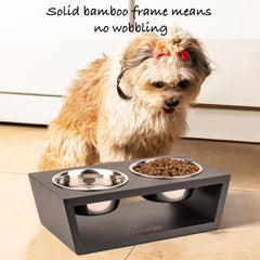 Pawfect Pets conjunto de tazones para comida y agua, mantiene la zona de alimentación ordenada.
