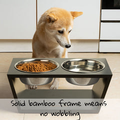 Pawfect Pets cuencos de acero inoxidable, cuatro piezas para comidas limpias