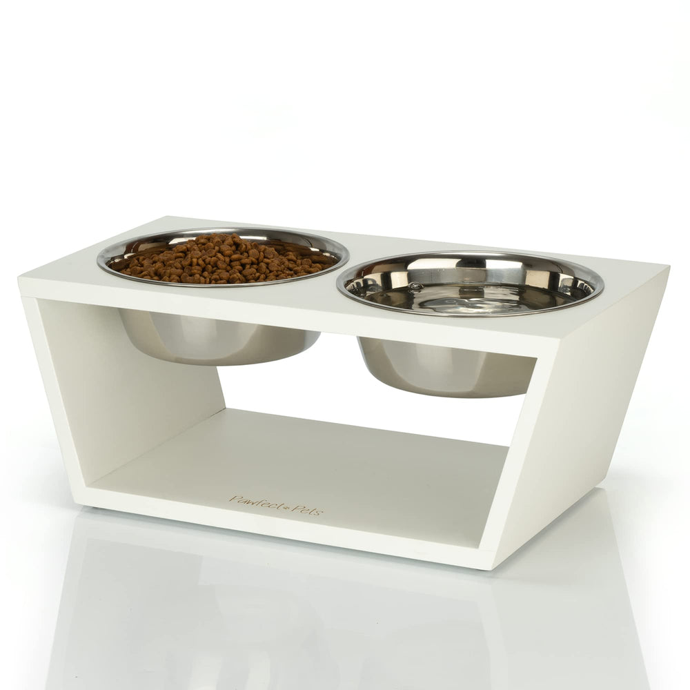 Pawfect Pets: soporte elevado para perro facilita comer desde altura sin derrames.