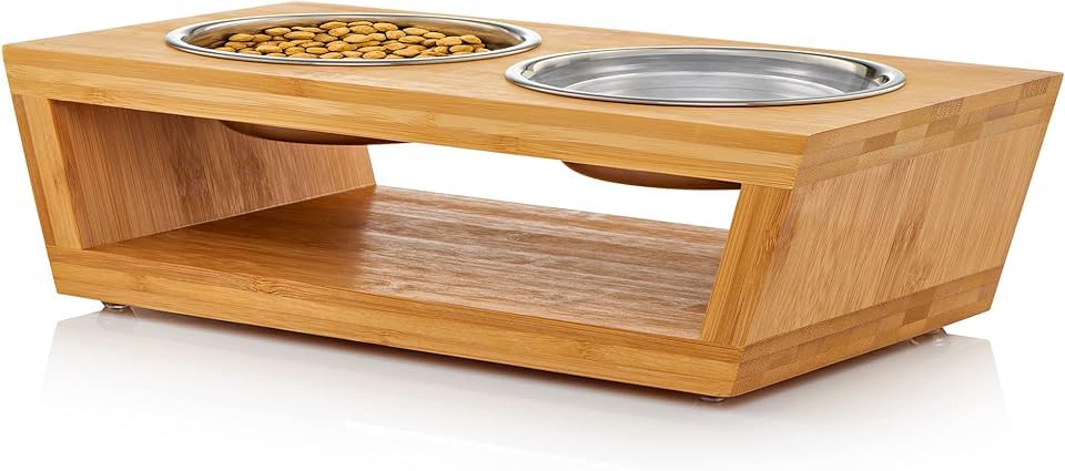 Pawfect Pets tazones altos 4 pulgadas para perros pequeños, mejoran la postura al comer.