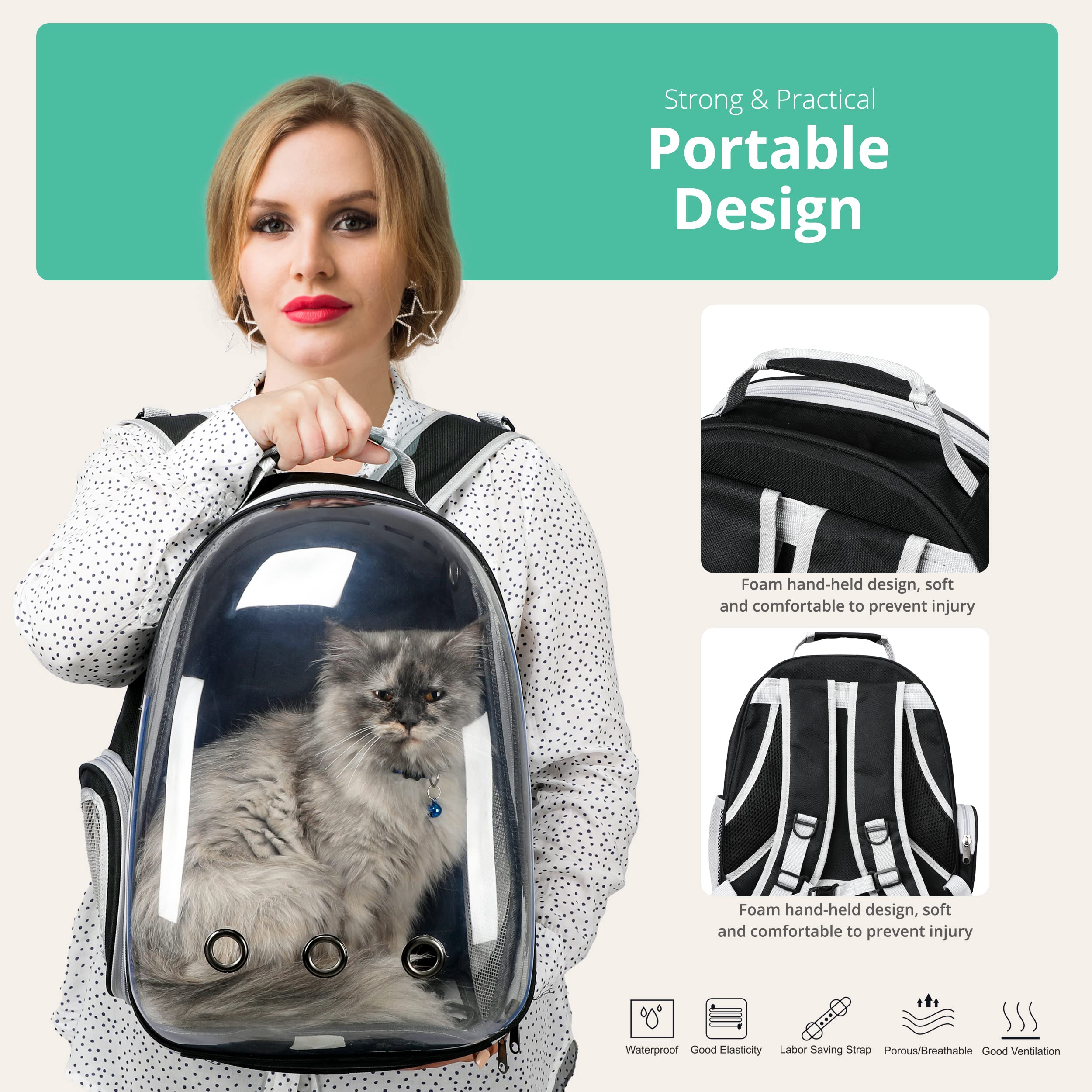 Diseño para mascotas medianas, adecuado para gatos y perros pequeños