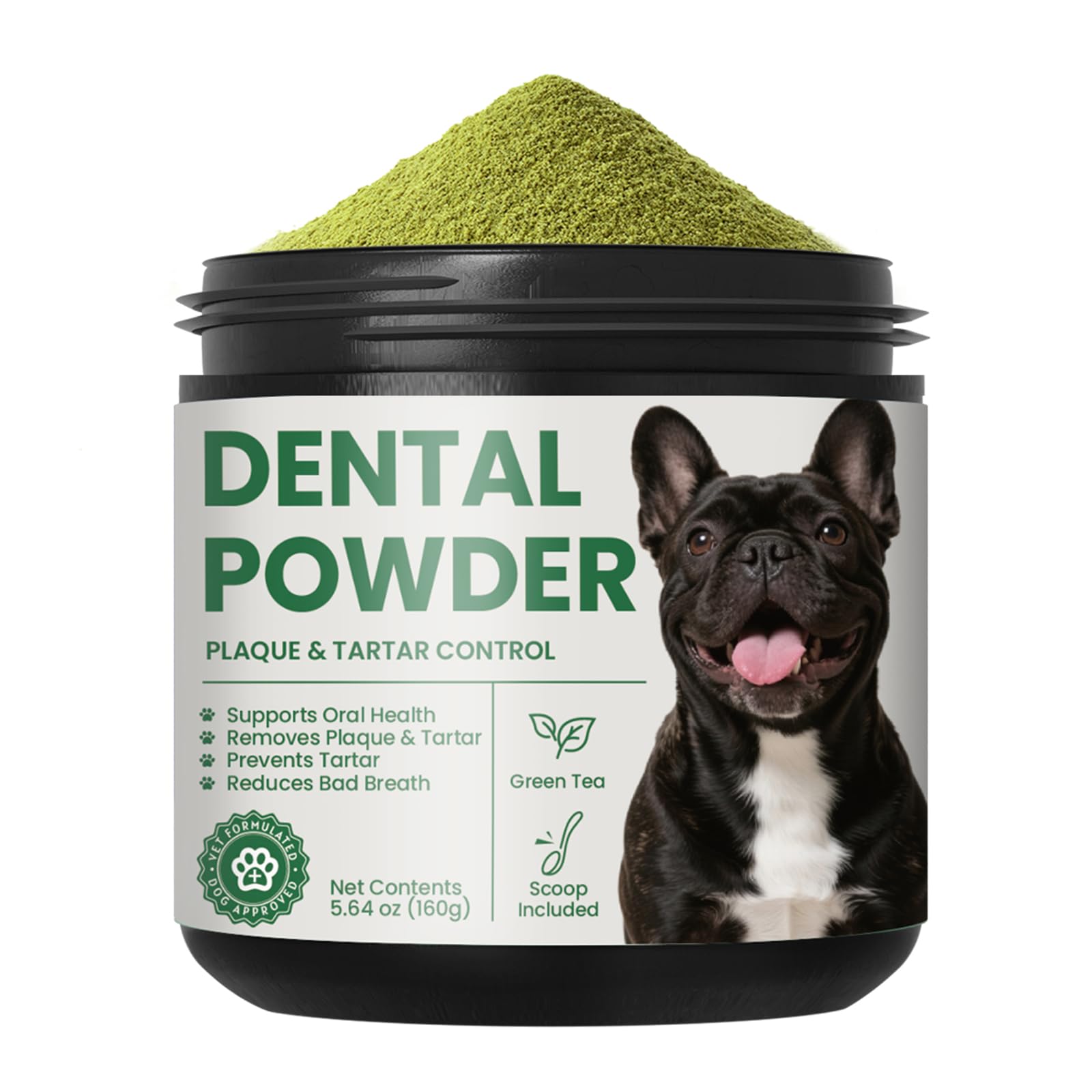 Pawfect Vita polvo limpieza dientes perro: limpieza suave y aliento más fresco