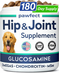 PAWFECTCHEW Avanzado para articulaciones y cadera, mejora la movilidad del perro.