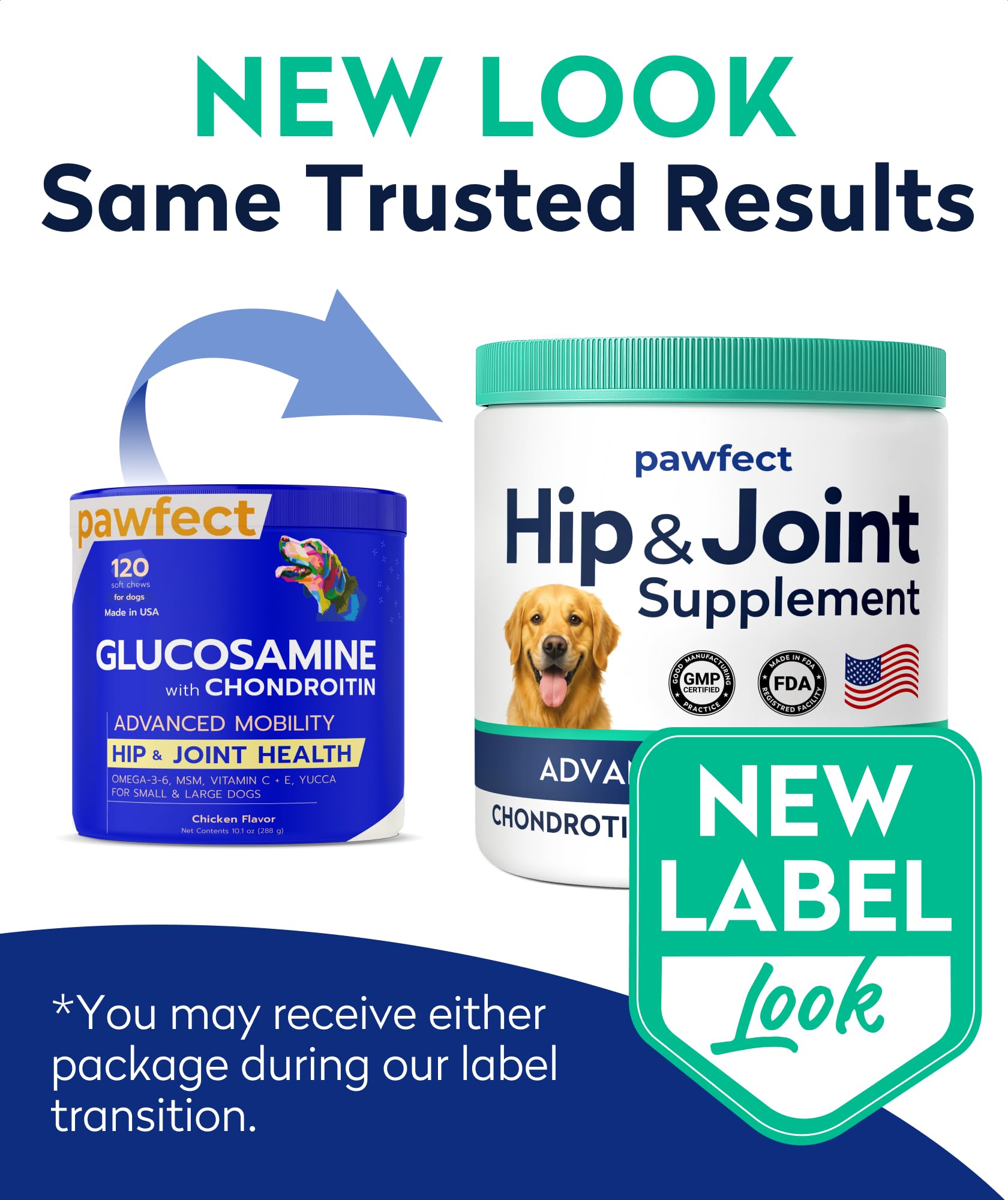 PAWFECTCHEW empaque práctico, facilita la toma diaria de perros.