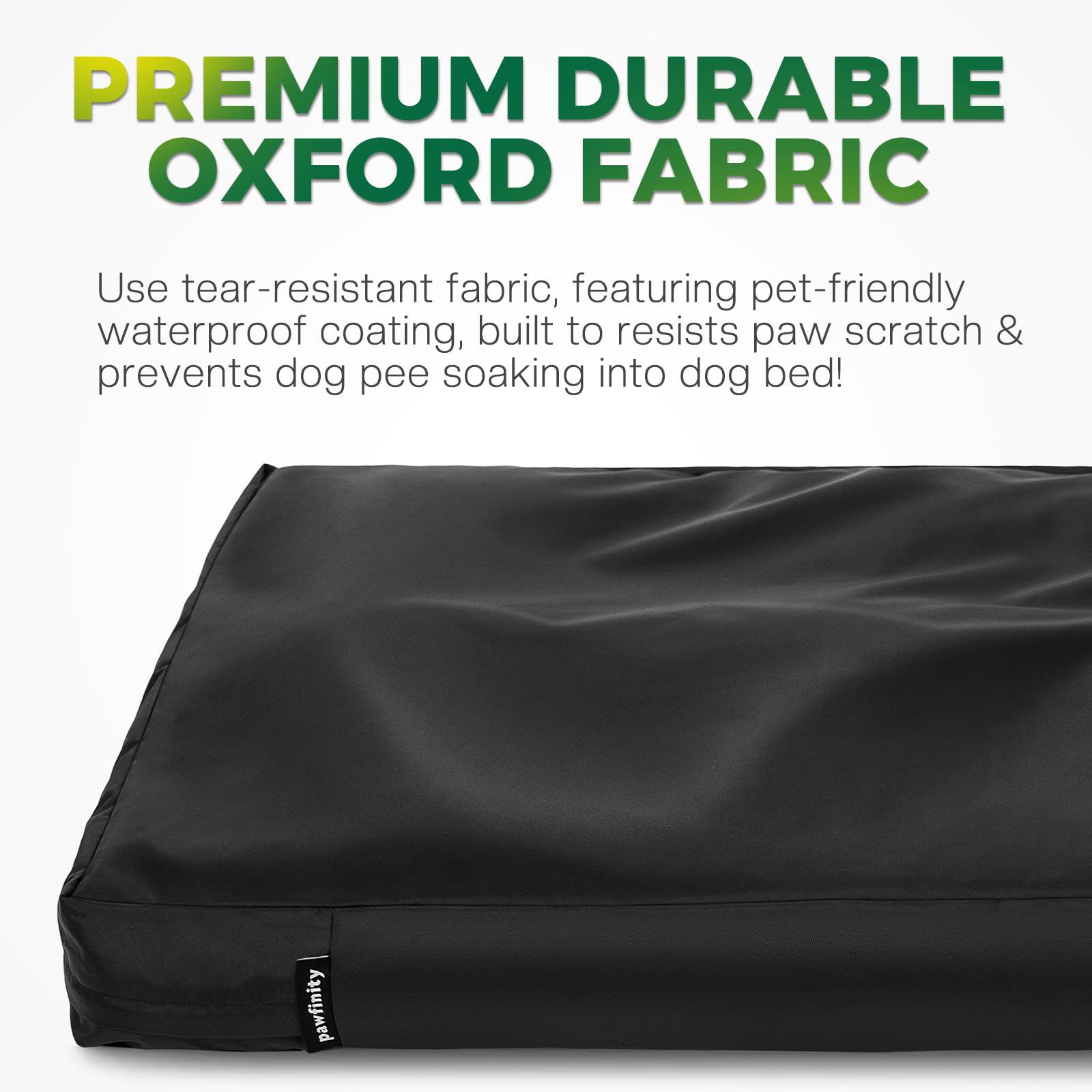 PAWFINITY tela Oxford resistente frente a desgaste diario del perro.