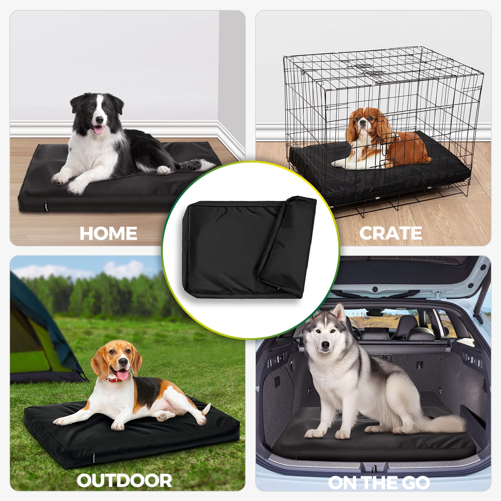 PAWFINITY tallas disponibles para perros de 30 a 110 libras.