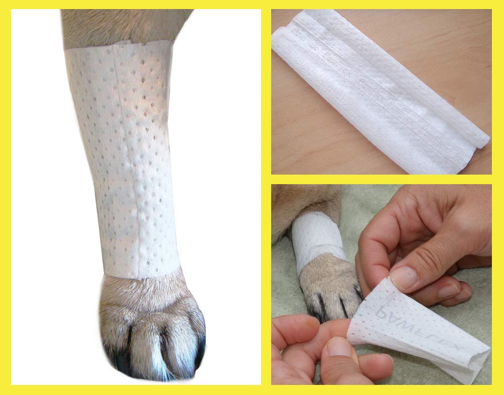 PawFlex fácil de colocar, sin cortar ni pegar.