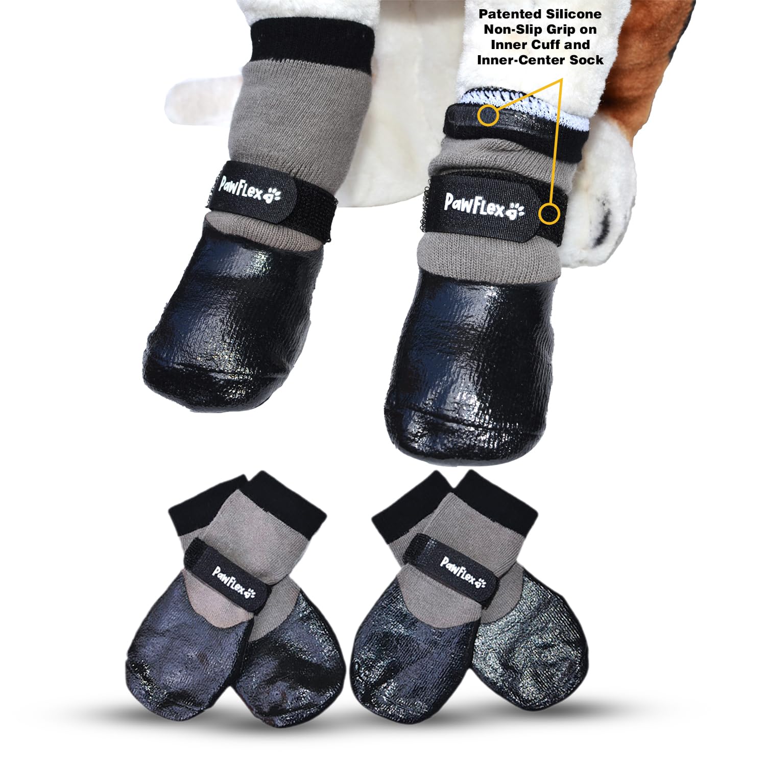 PawFlex calcetines impermeables para interiores y exteriores brindan mayor tracción