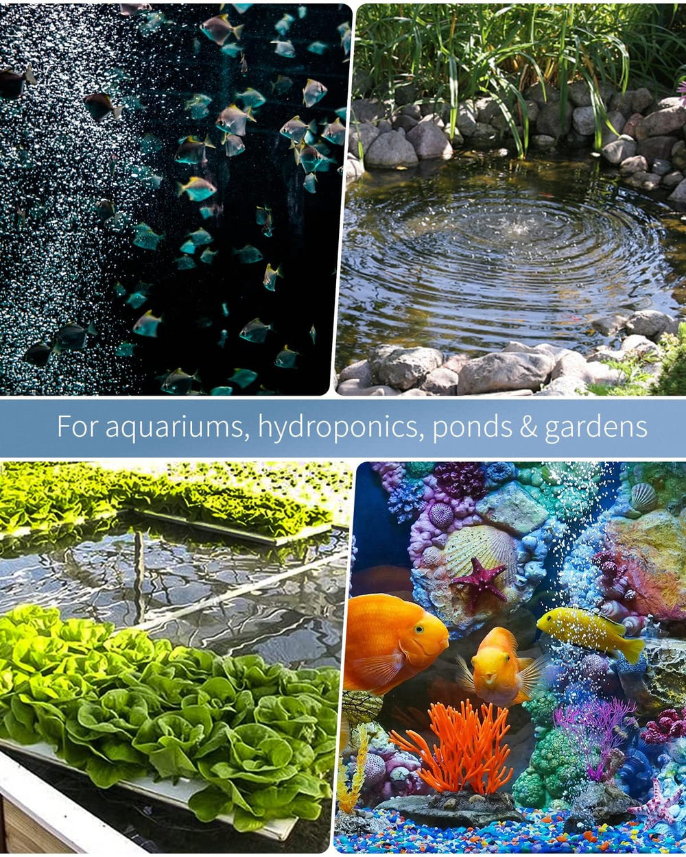 Pawfly accesorios aire acuario para distribuir oxígeno eficientemente