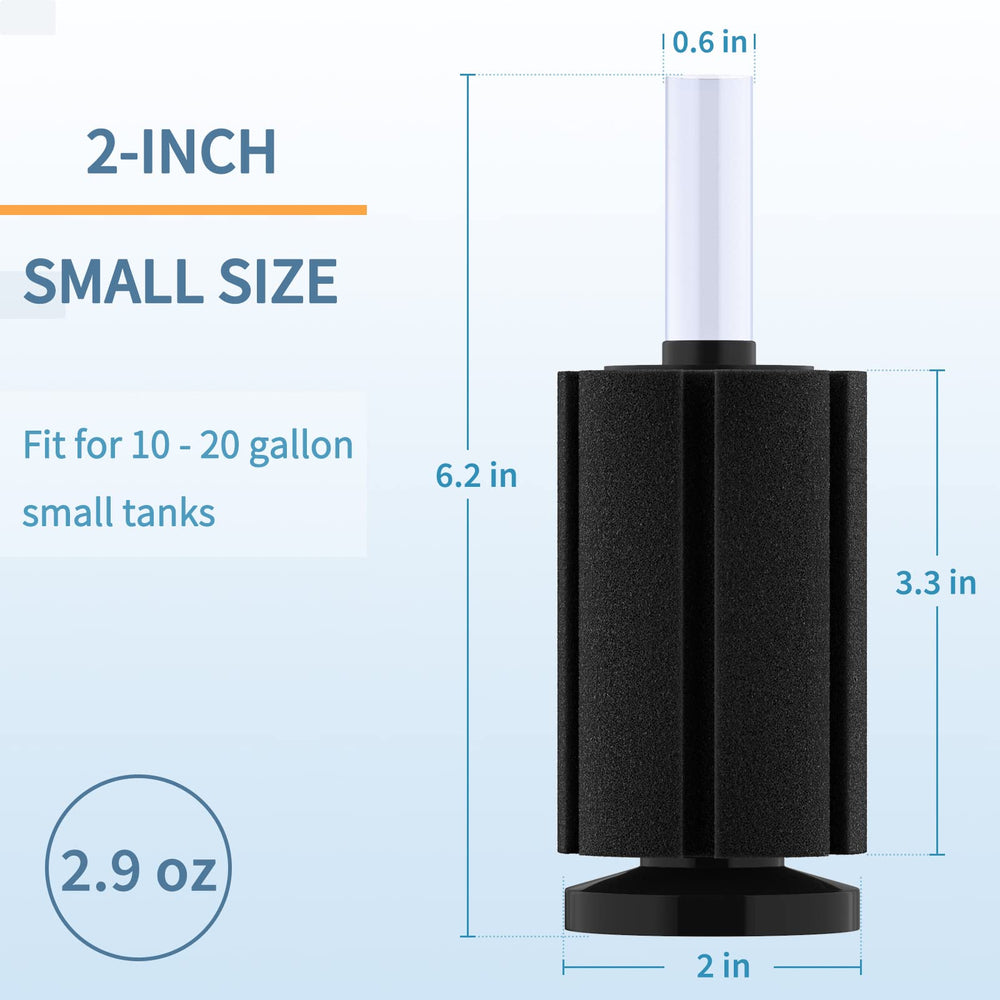 Pawfly acuario bio espuma filtradora conjunto de 3 piezas: opción económica para varios acuarios