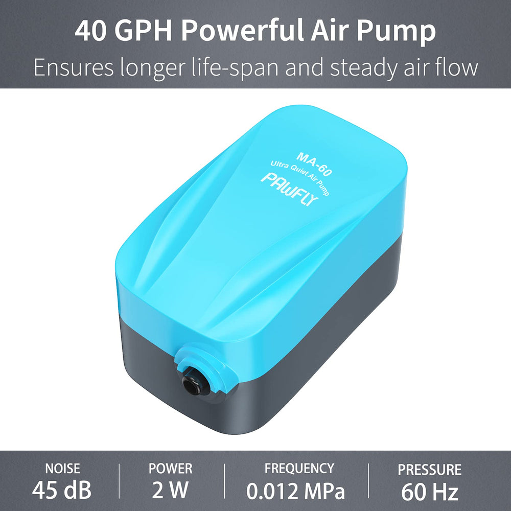 Pawfly acuario compacto, ideal para espacios reducidos.