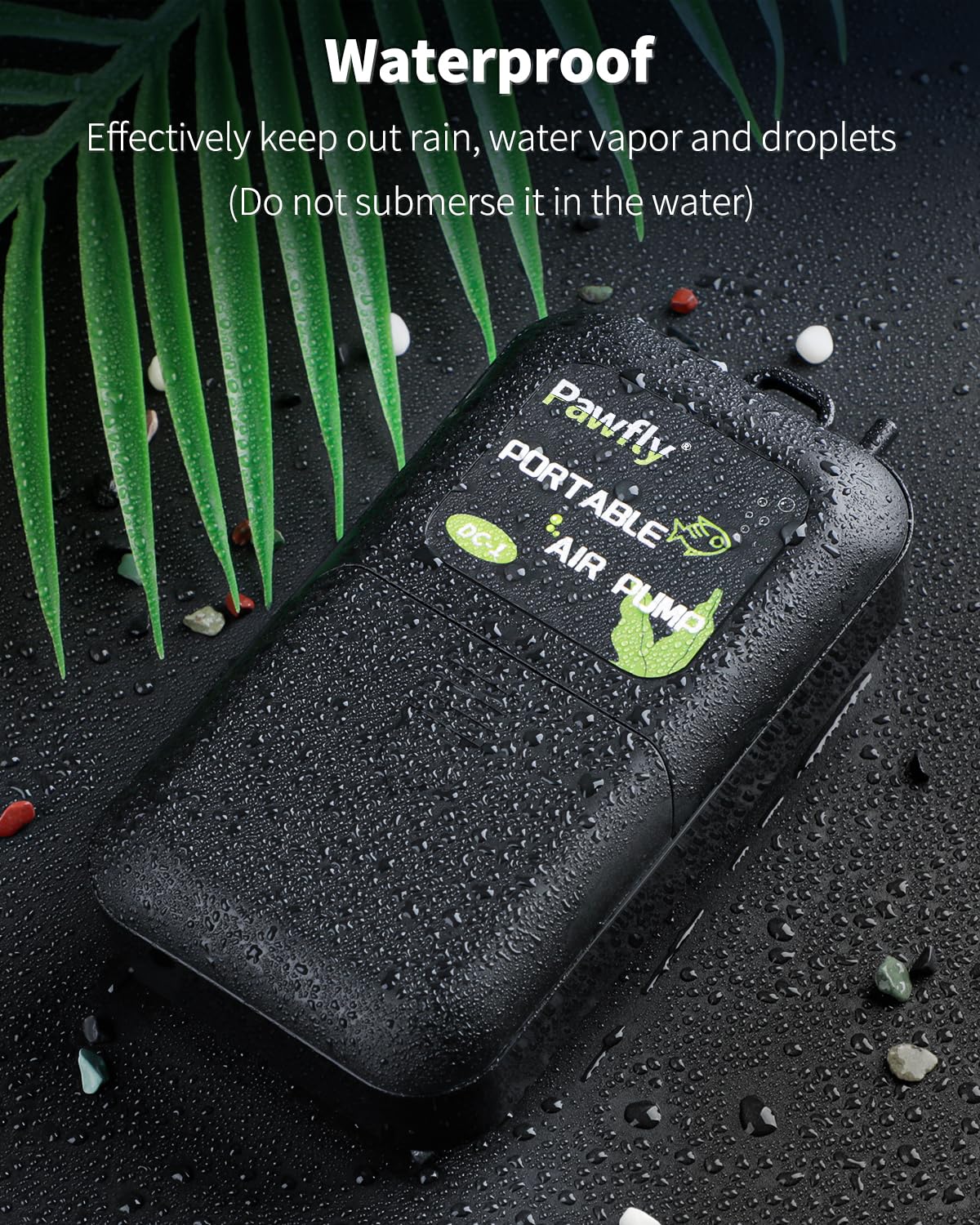 Pawfly compacto con clip para fijar en cubos durante la salida