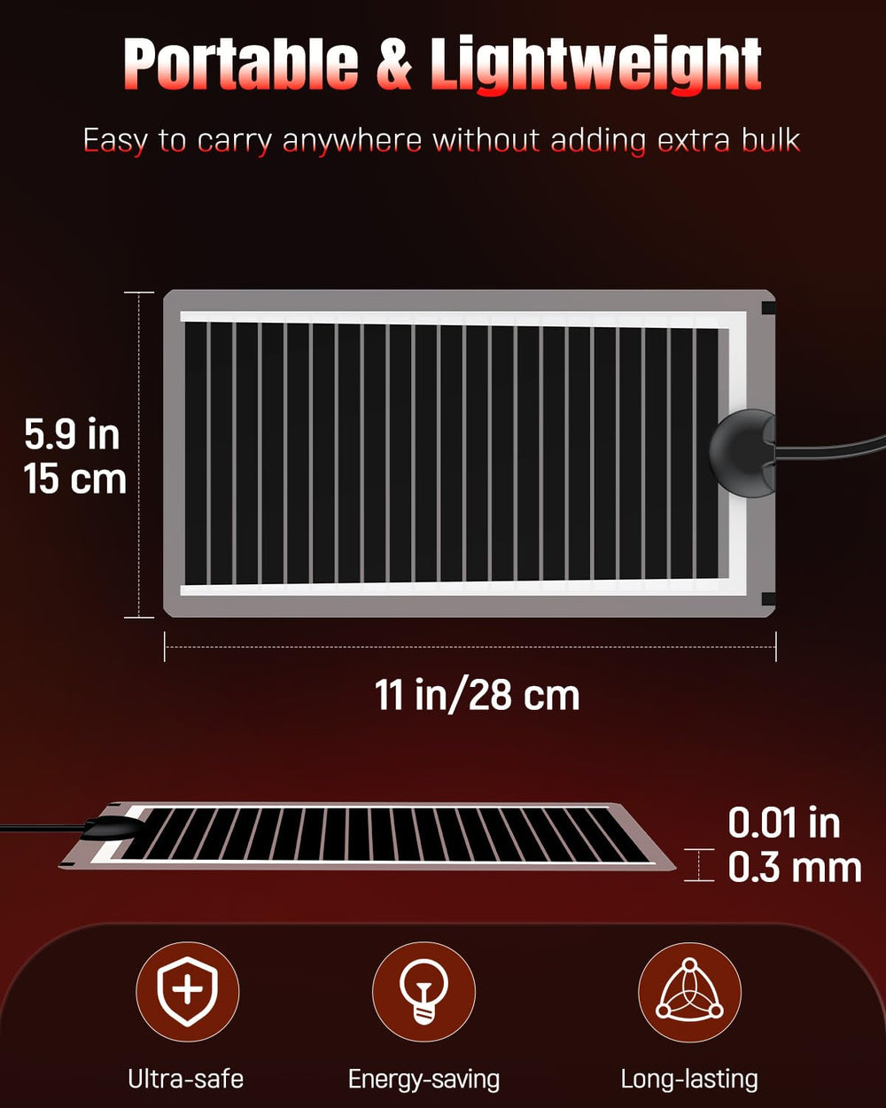 Pawfly seguridad de calor hasta 50 °C sin sobrecalentamiento