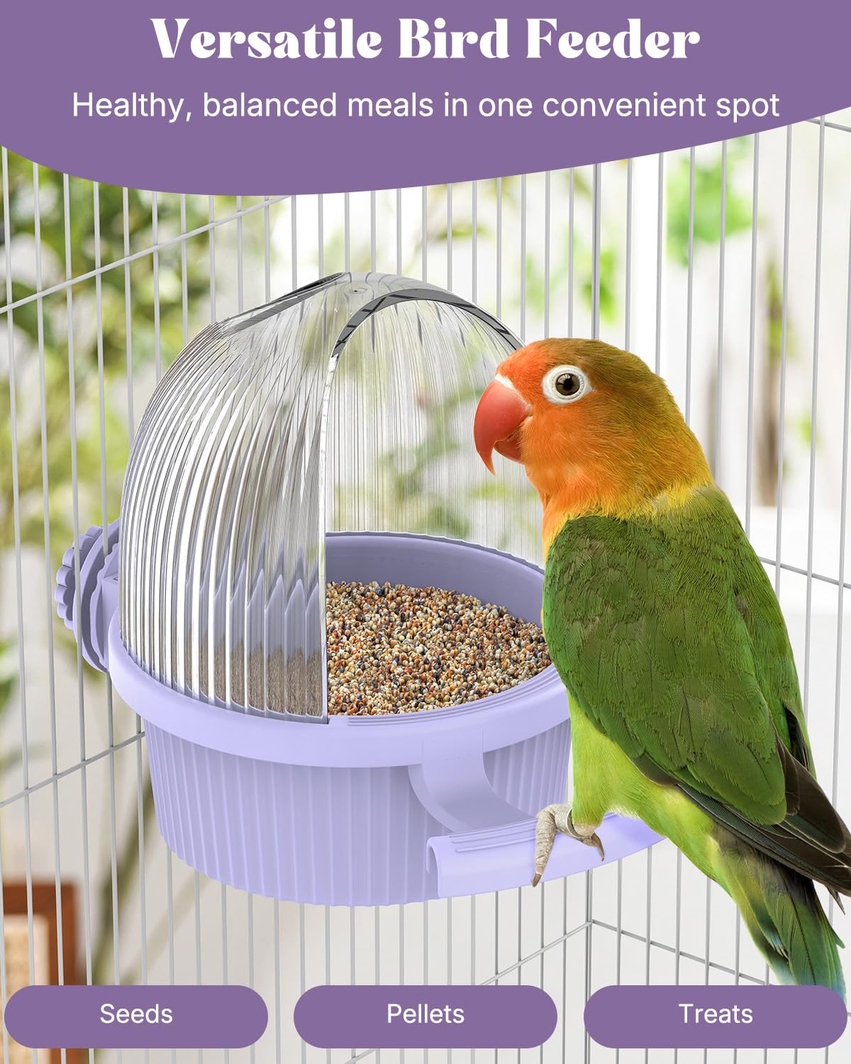Pawfly bebedero PP resistente y duradero para mascotas