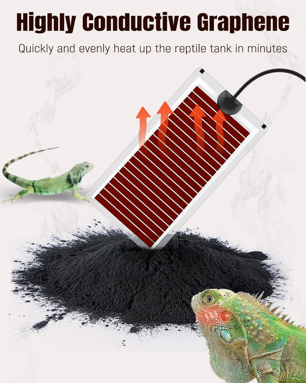 Pawfly calor portátil para reptiles durante viajes