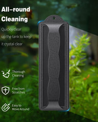 Pawfly cepillo compacto para esquinas: llega a rincones del acuario con facilidad.