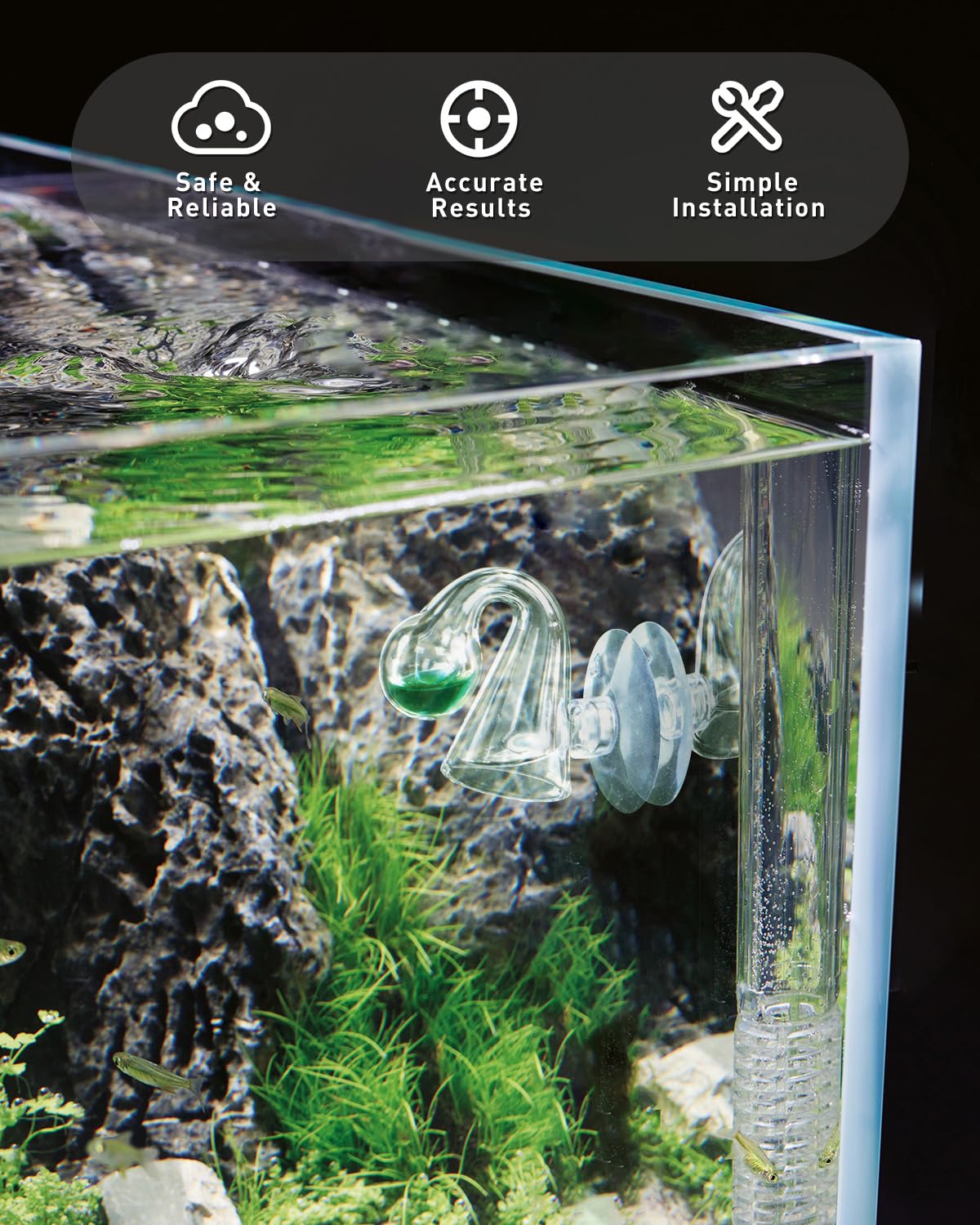 Pawfly diseño transparente facilita lectura clara del CO₂
