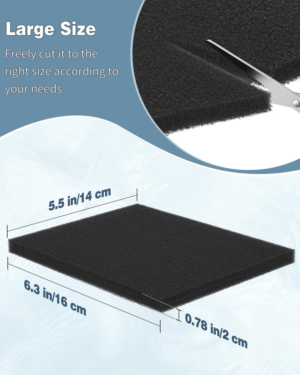 Espuma Pawfly para sumidero y estanque, mantiene el flujo.