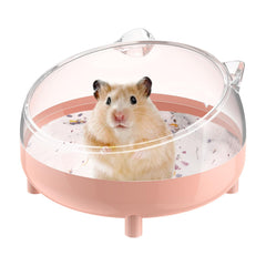 Pawfly contenedor rosa para baño de arena, fácil de limpiar
