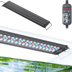 Pawfly luz de diodos para acuario, iluminación clara para colores vivos en 24-30 pulgadas.