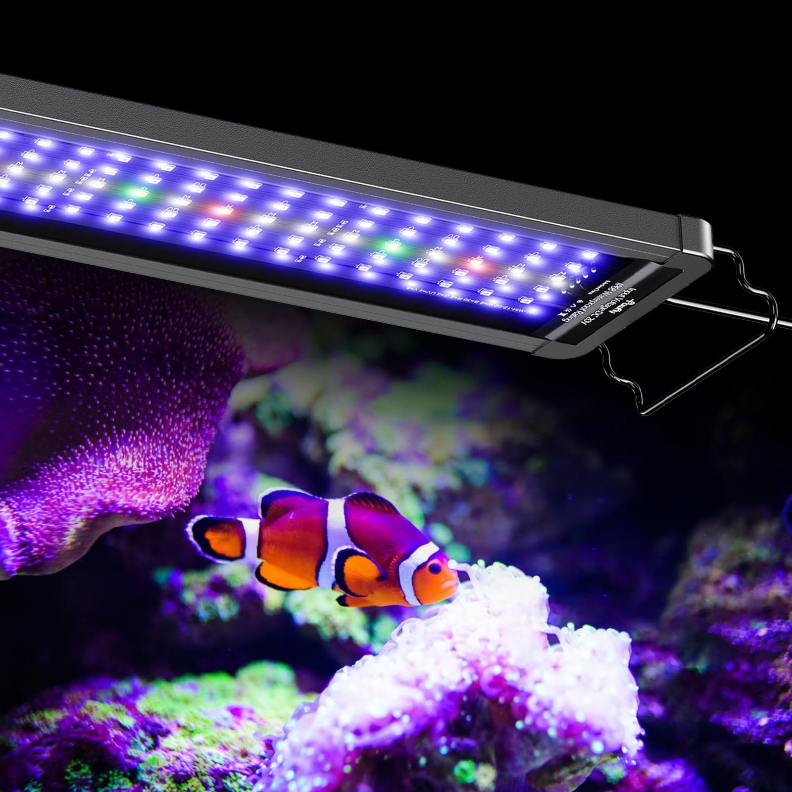 Pawfly, luz LED para acuario marino, espectro completo para corales y peces.