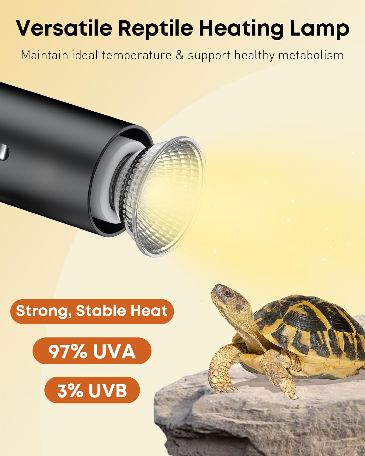 Pawfly Zócalo cerámico y carcasa de aluminio que disipa calor.