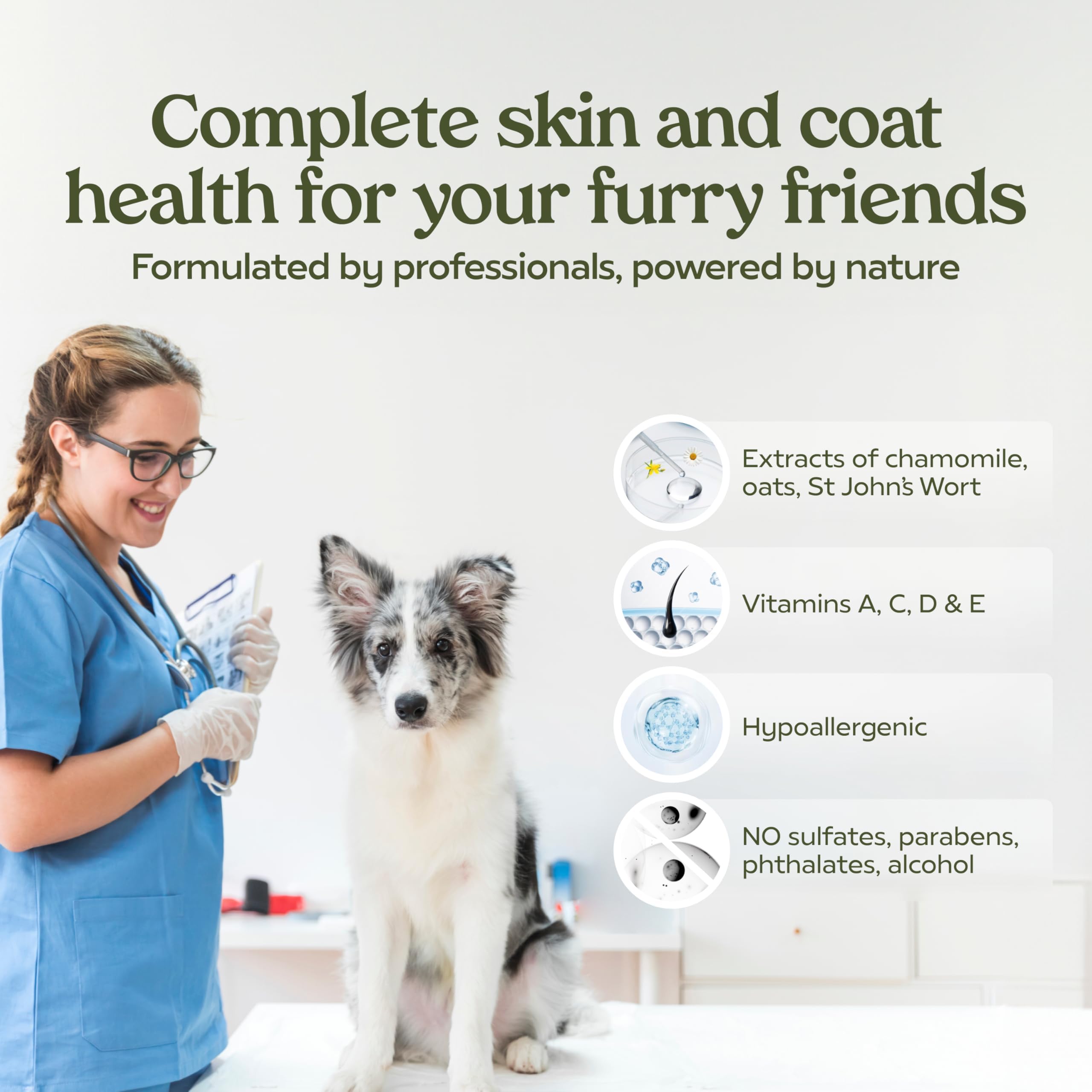 PAWFUME Aceites esenciales y nutrientes: cabello nutrido y brillo suave.