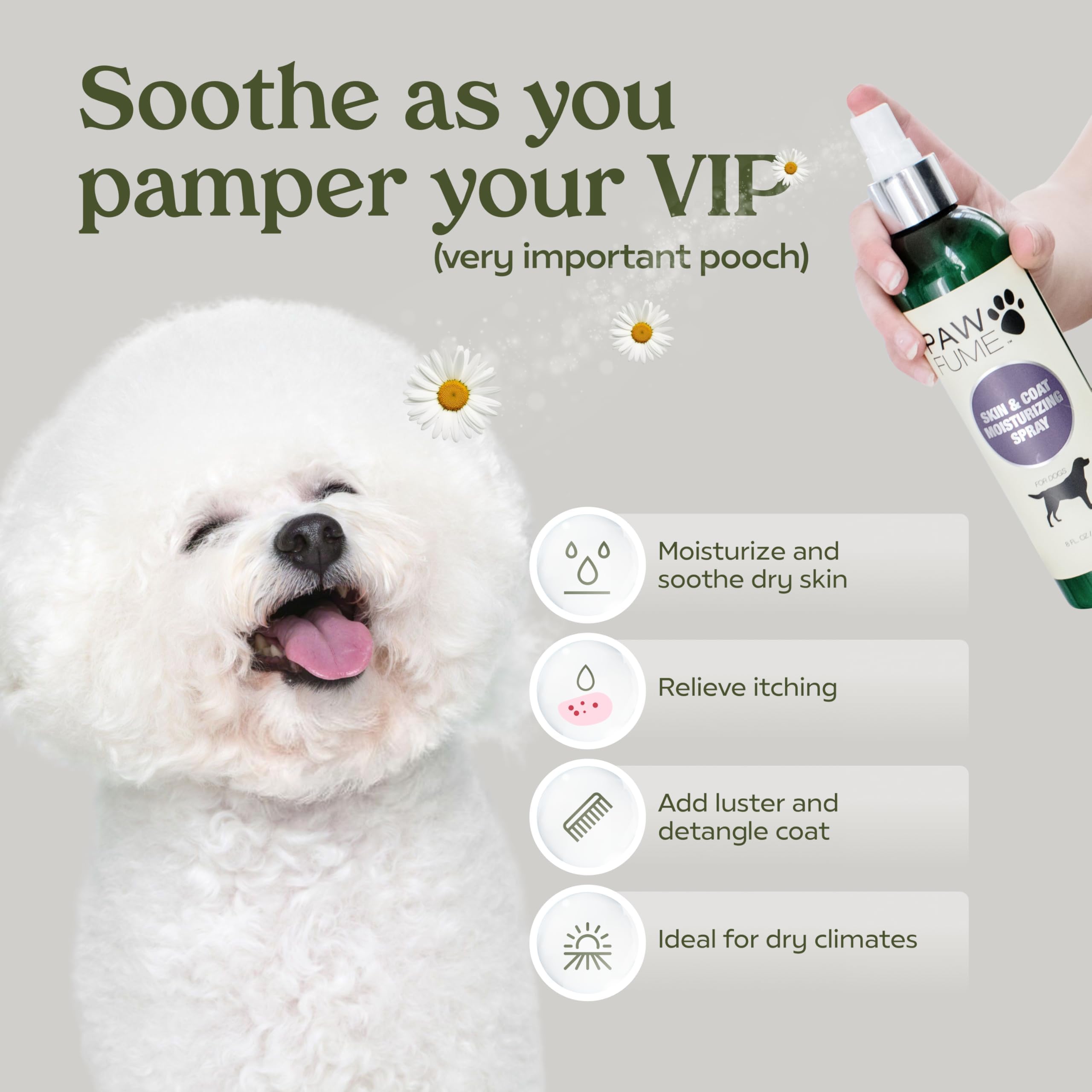 PAWFUME Aplicación rápida sin enjuague para higiene y comodidad diaria.