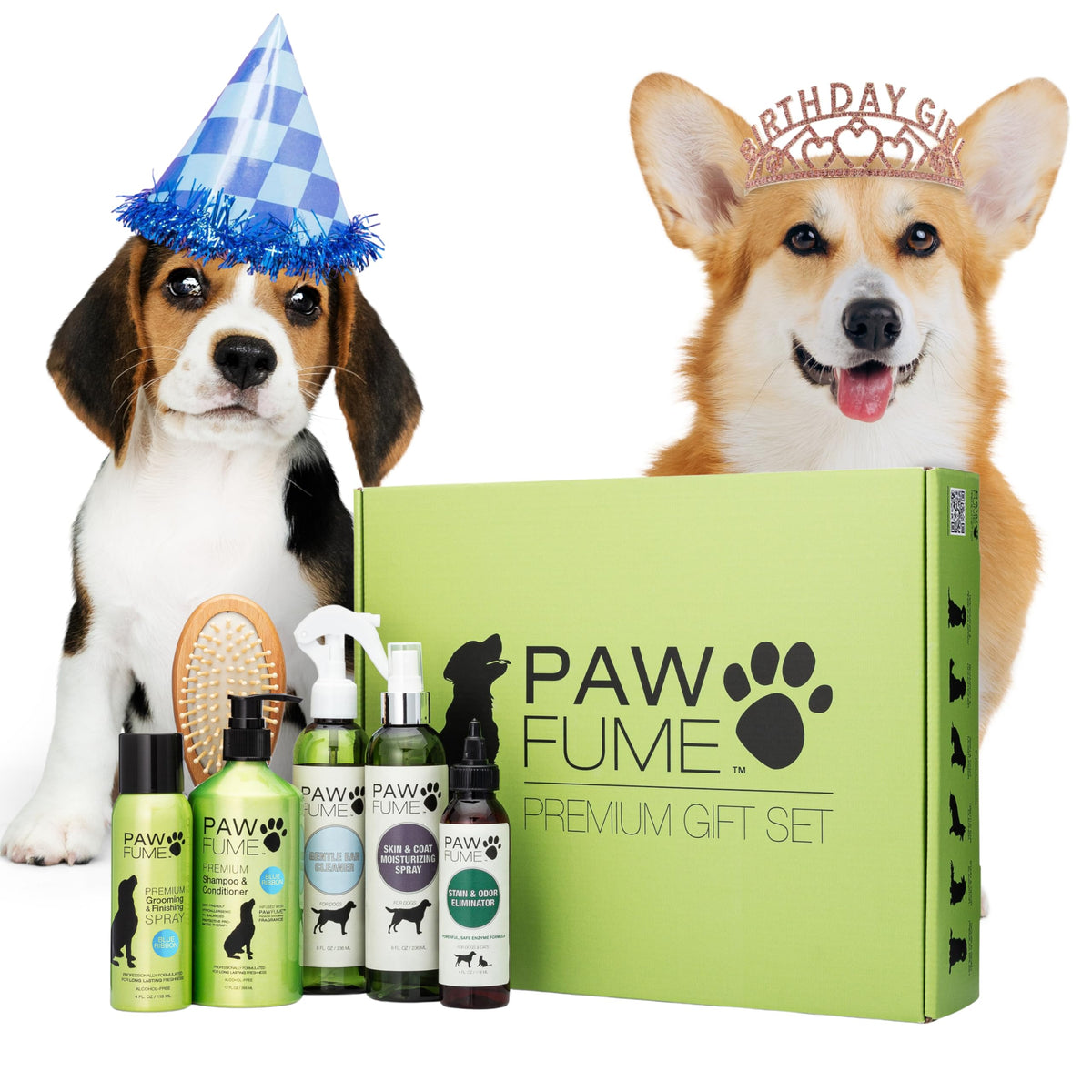 Pawfume caja regalo perro conjunto salon: experiencia de spa para pelaje suave y brillante.