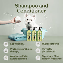 Cepillo grooming ergonómico Pawfume: desenreda y perfila el pelaje con comodidad.