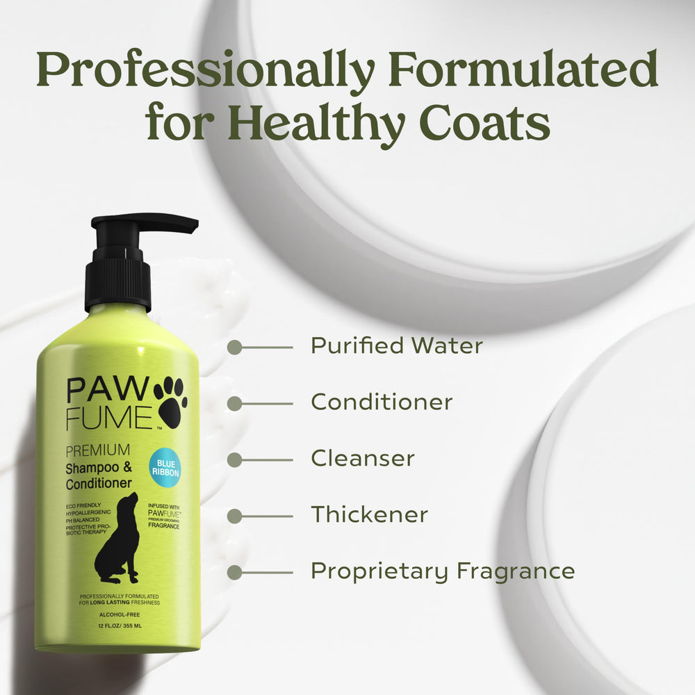 PAWFUME champú para perros, aroma fresco durante el lavado.