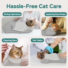 Pawfun envoltura para gato, limpieza de orejas de forma suave y segura.