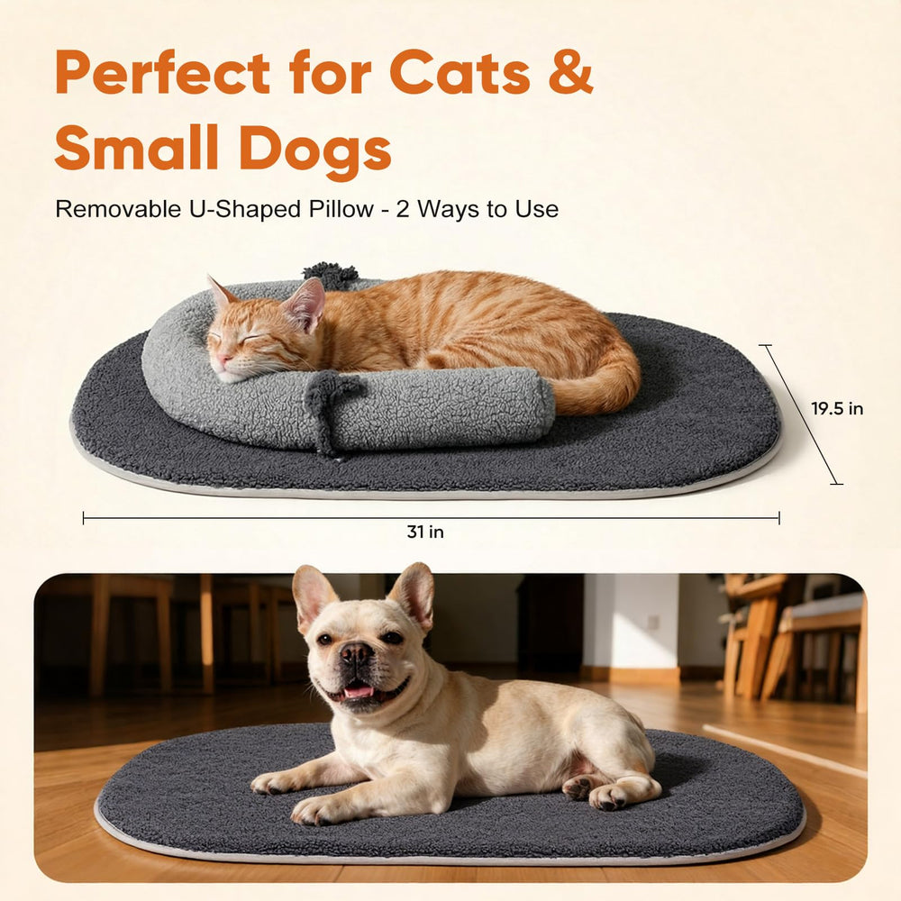 Pawfun funda sherpa lavable a máquina para limpieza rápida.