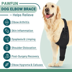 Pawfun manga codo perro, ajuste cómodo y seguro para movilidad.