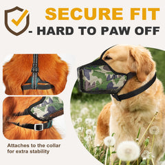 Pawfun mordaza con correas reflectantes para mejor visibilidad nocturna