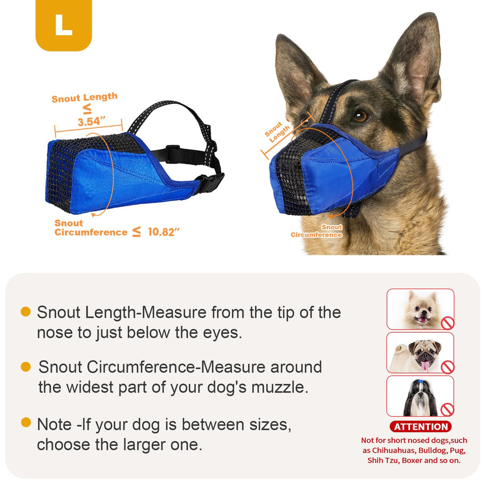 Pawfun Muzzle con correas ajustables para un ajuste personalizado.