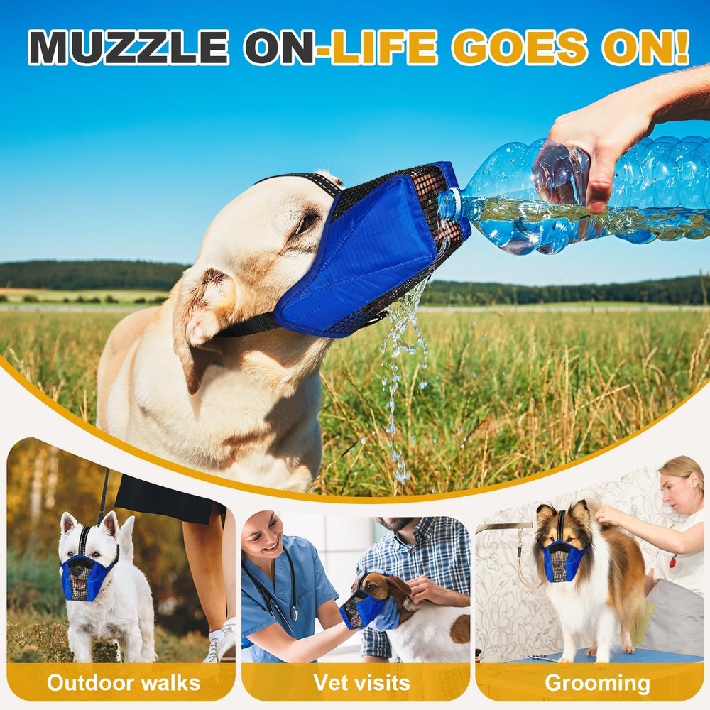 Pawfun Muzzle de nylon reforzado, resistente para uso diario.