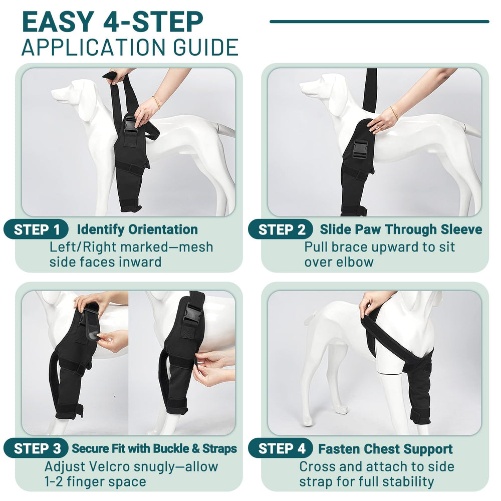 Pawfun uso diario, protección reutilizable para codo en casa.