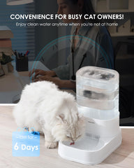 PAWGETHER Dispensador sin cables, agua silenciosa y segura para mascotas.