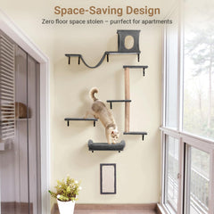 PawGiant tablero rasca-gato de pared: afila uñas sin dañar muebles.