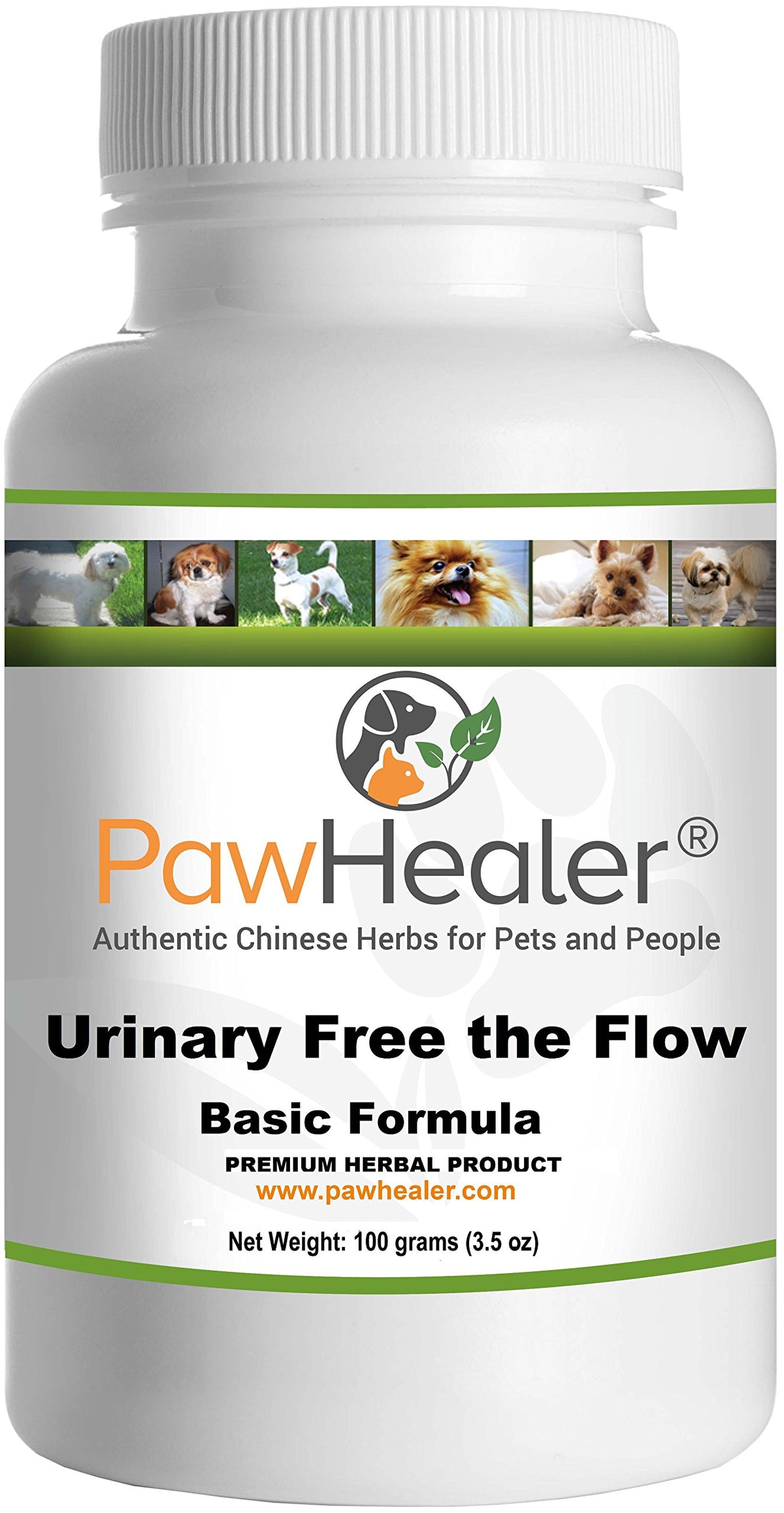PawHealer: empaque de polvo herbal de 100 g para piedras en la vejiga de perros.