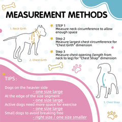 PawHuggies arnés tri-color ajuste mediano para crecimiento y comodidad.