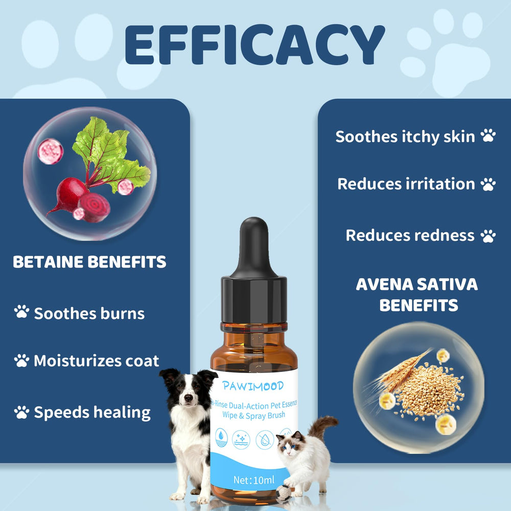 Pawimood esencia para perros y gatos, aplicación fácil con agua.
