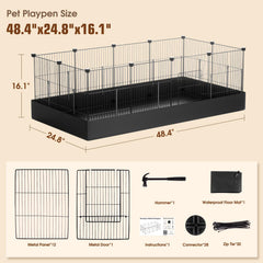 PAWING tapete impermeable de 24x48 pulgadas, protector de suelo
