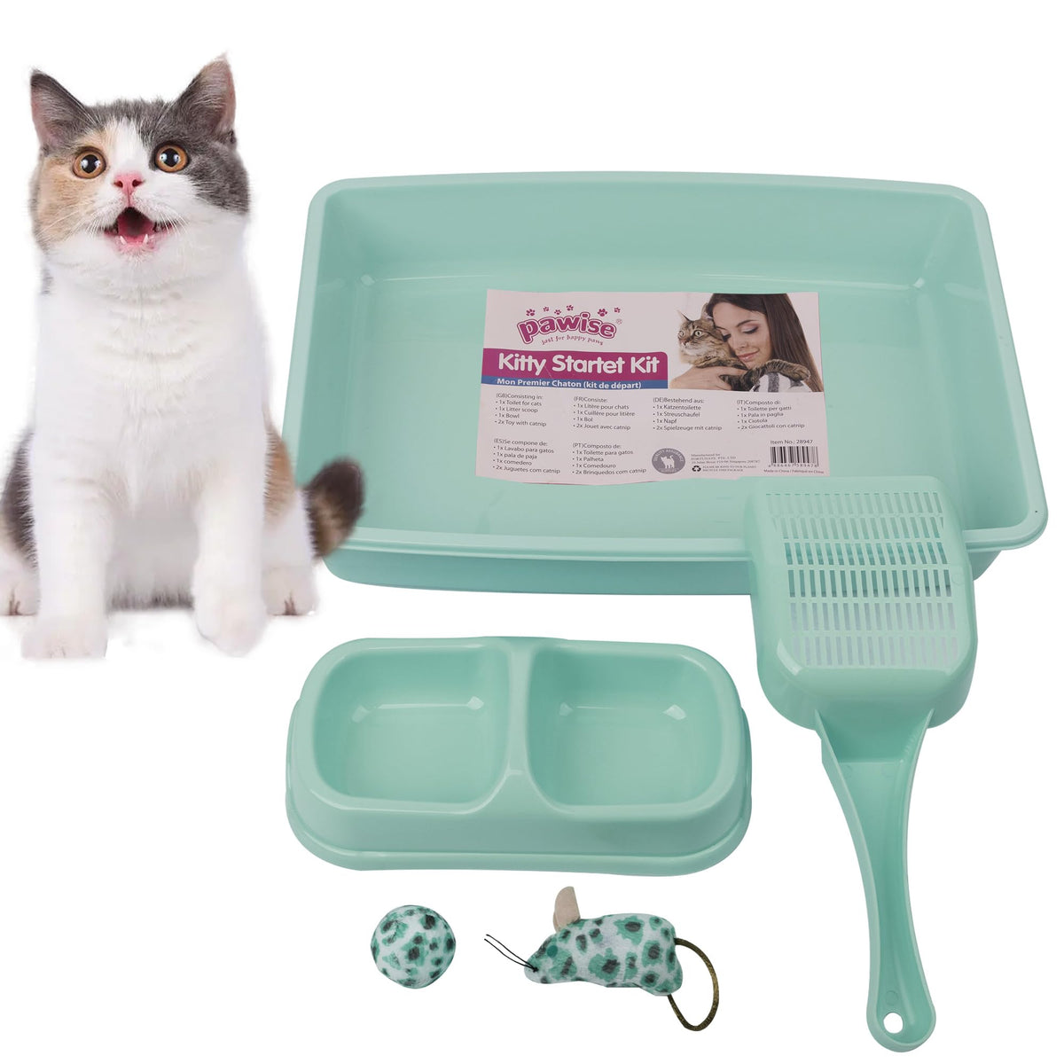 PAWISE arenero de entrada baja para gatitos facilita el acceso y entrenamiento suave