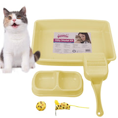 PAWISE bandeja gatitos entrada baja, facilita el acceso y el entrenamiento.