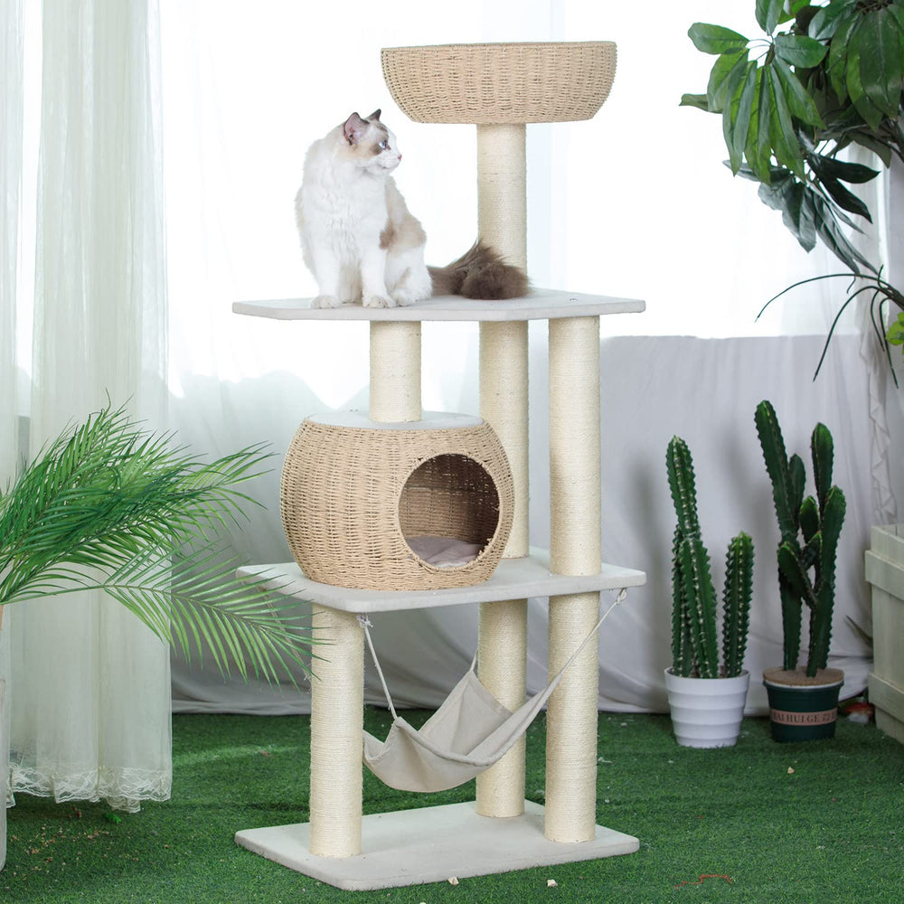 PawlaBay montaje-rapido arbol-gatos con instalación clara y herramientas incluidas